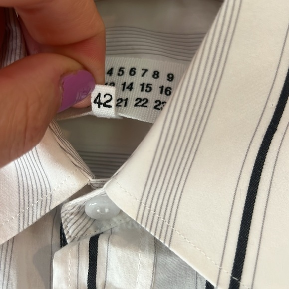 Asymmetrical sheer Maison Margiela open shoulder blouse - Picture 10 of 13